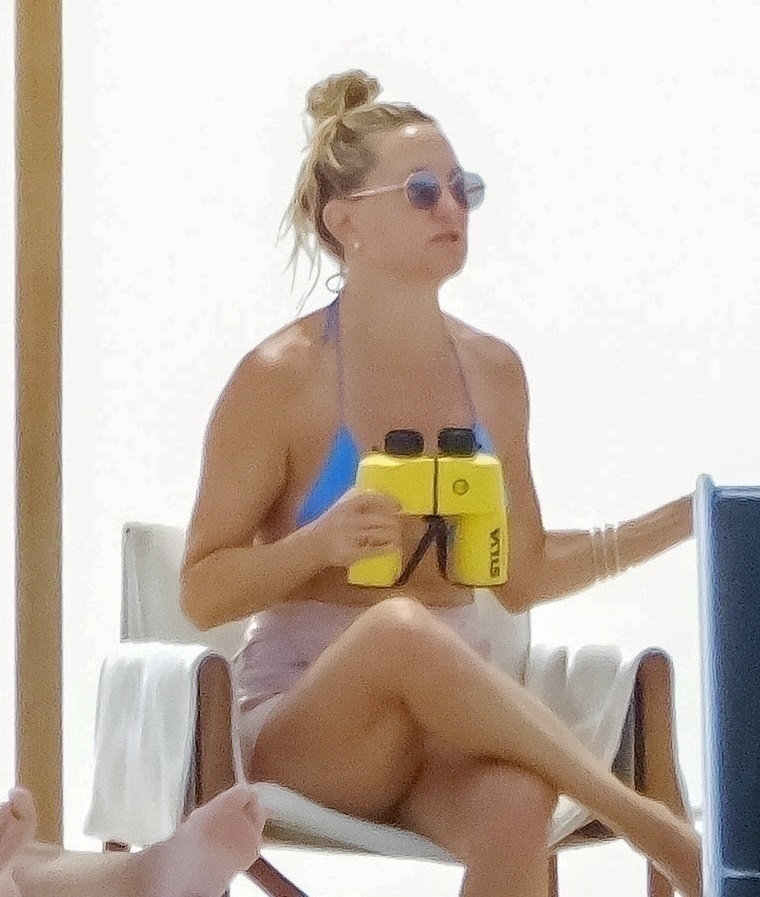 Kate Hudson on a yacht in Ibiza, Spain