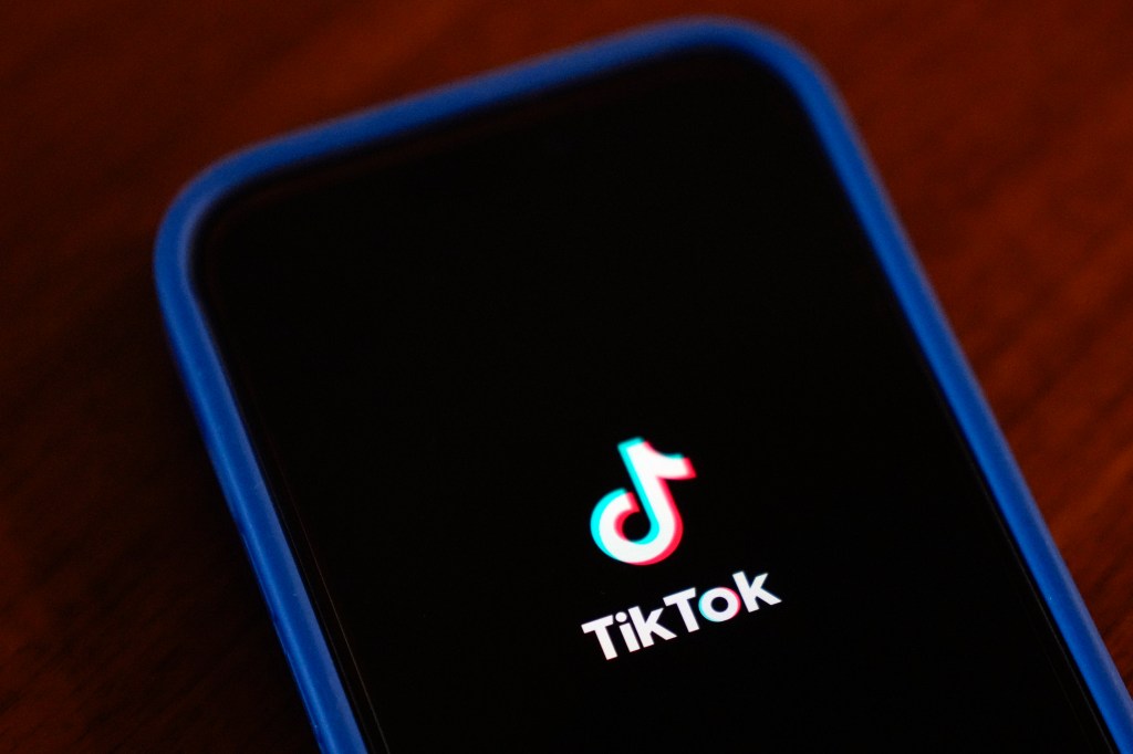 TikTok logo on a phone screen.