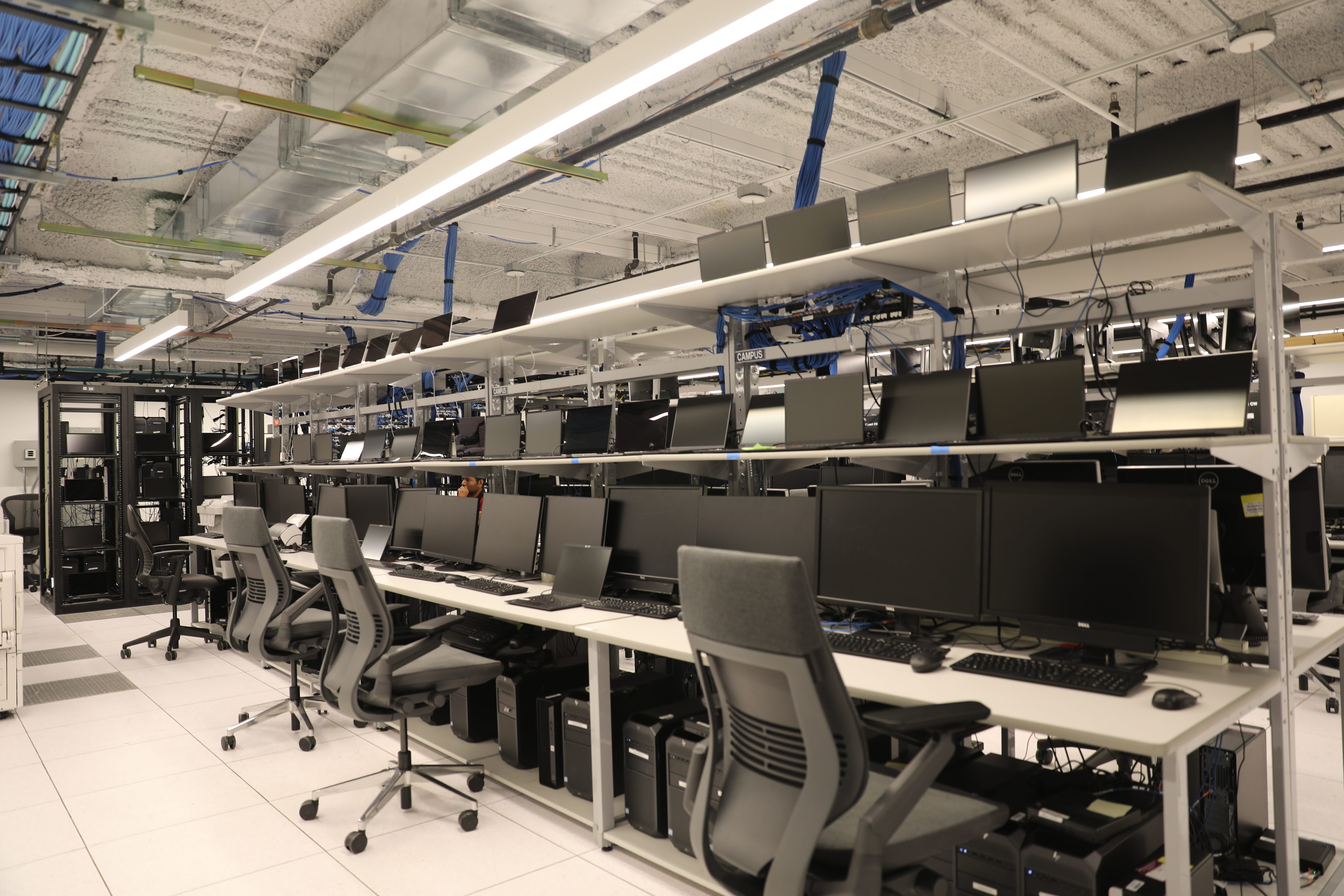 Computers at Morgan Stanley's Innovation Lab
