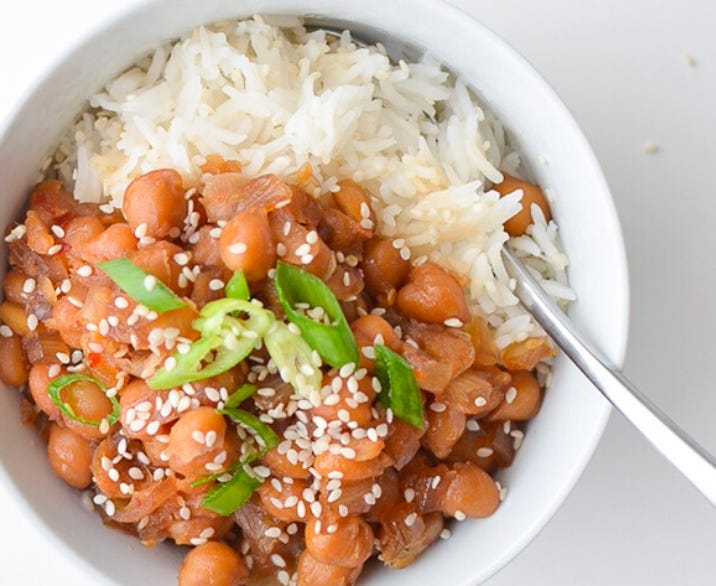 honey sesame chickpea