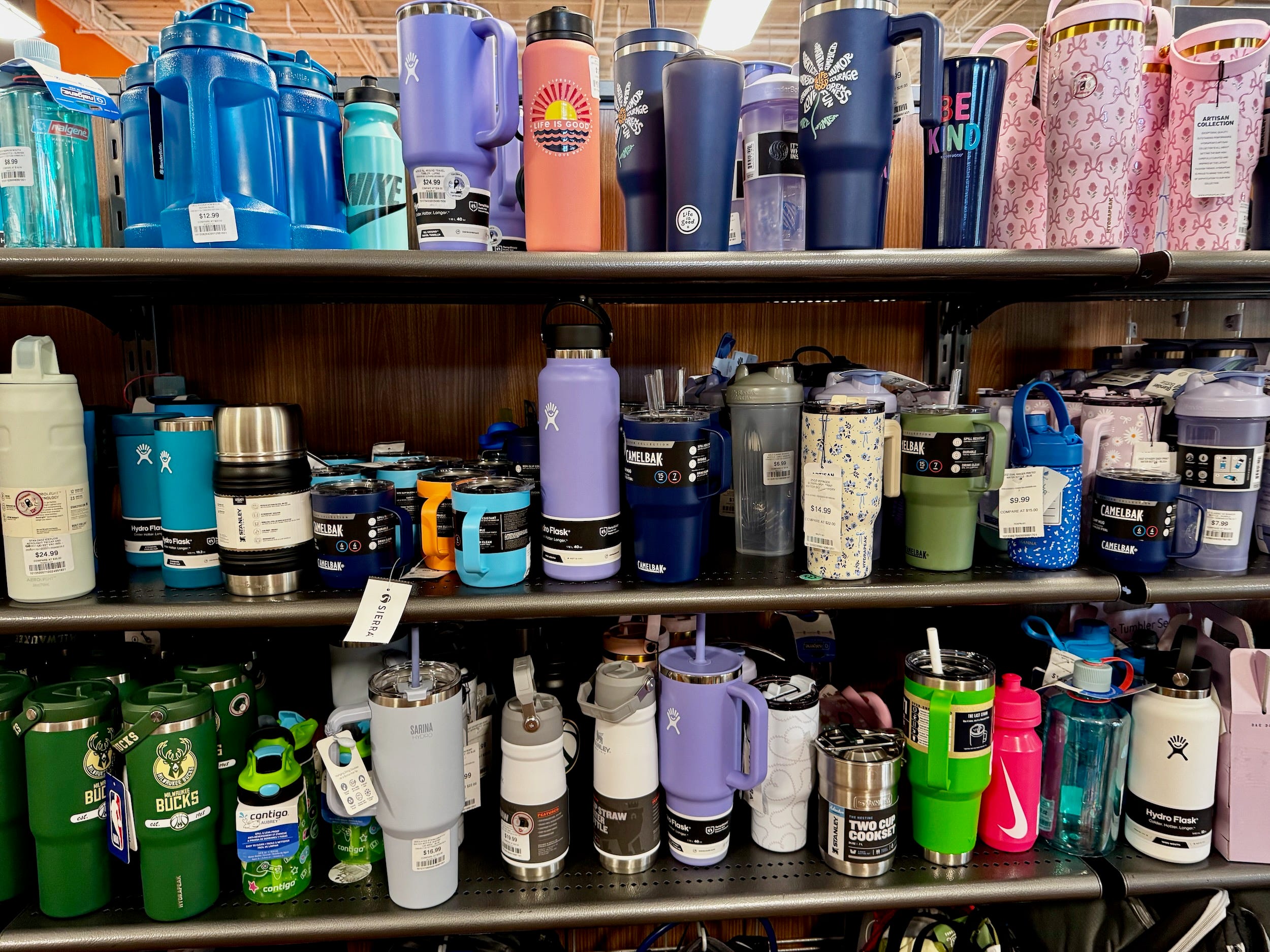 Insulated drink ware for sale at Sierra
