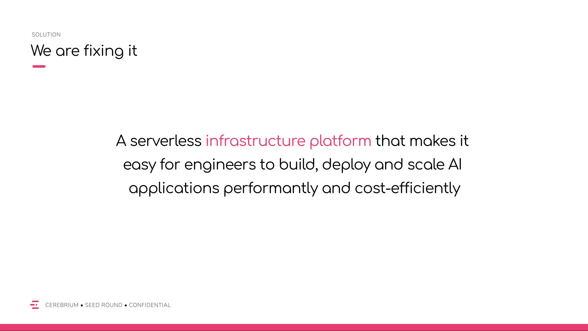 A serverless infrastructure platform that makes it easy for engineers to build, deploy, and scale AI applications performantly and cost-efficiently.