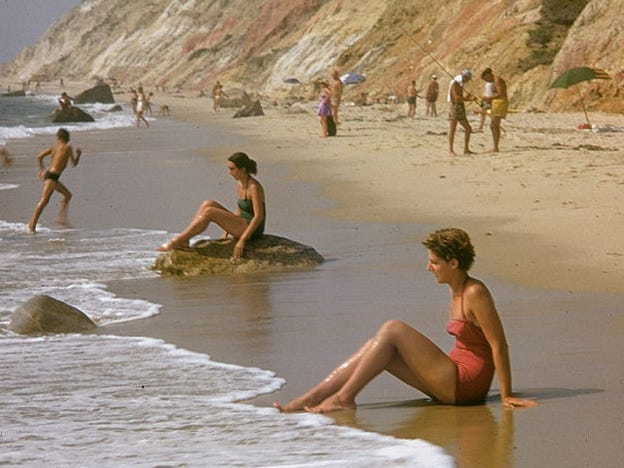 A beach scene on Martha's Vineyard