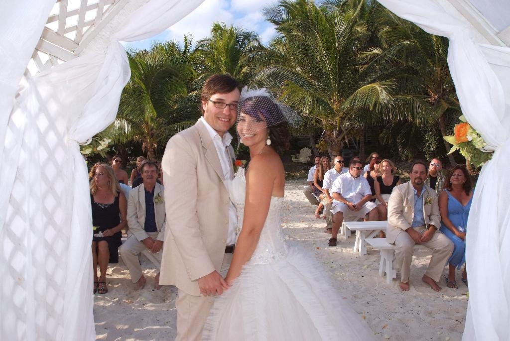 Couple at wedding