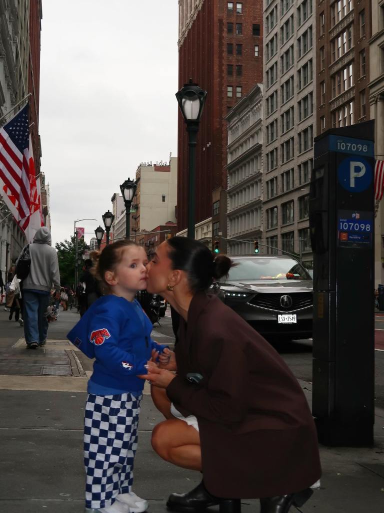 Jenna Johnson poses with her son.