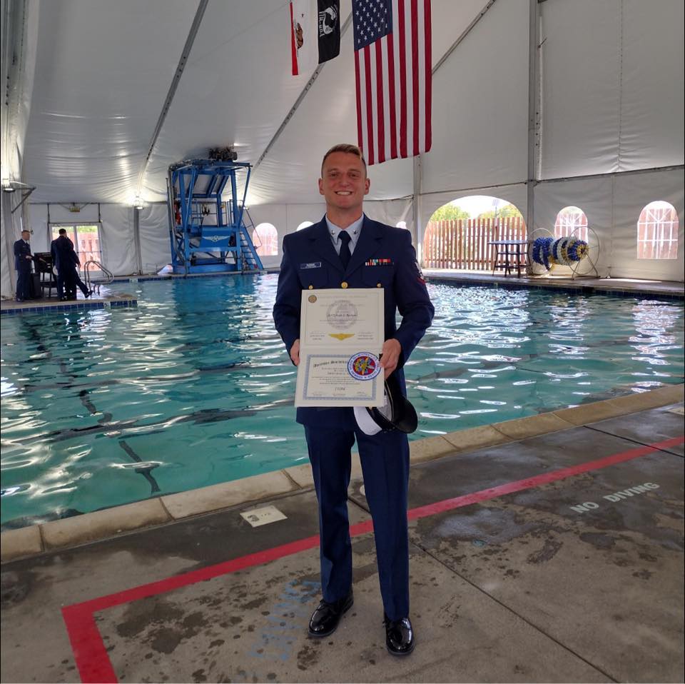 USCG Petty Officer 3rd Class Scott Ruskan in July 2024. 