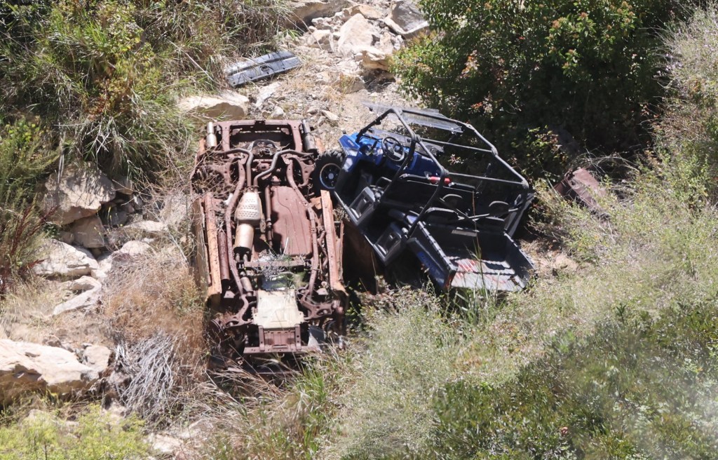 Crash site where Caitlyn Jenner's longtime friend and manager Sophia Hutchins fell to her death in ATV fatality.