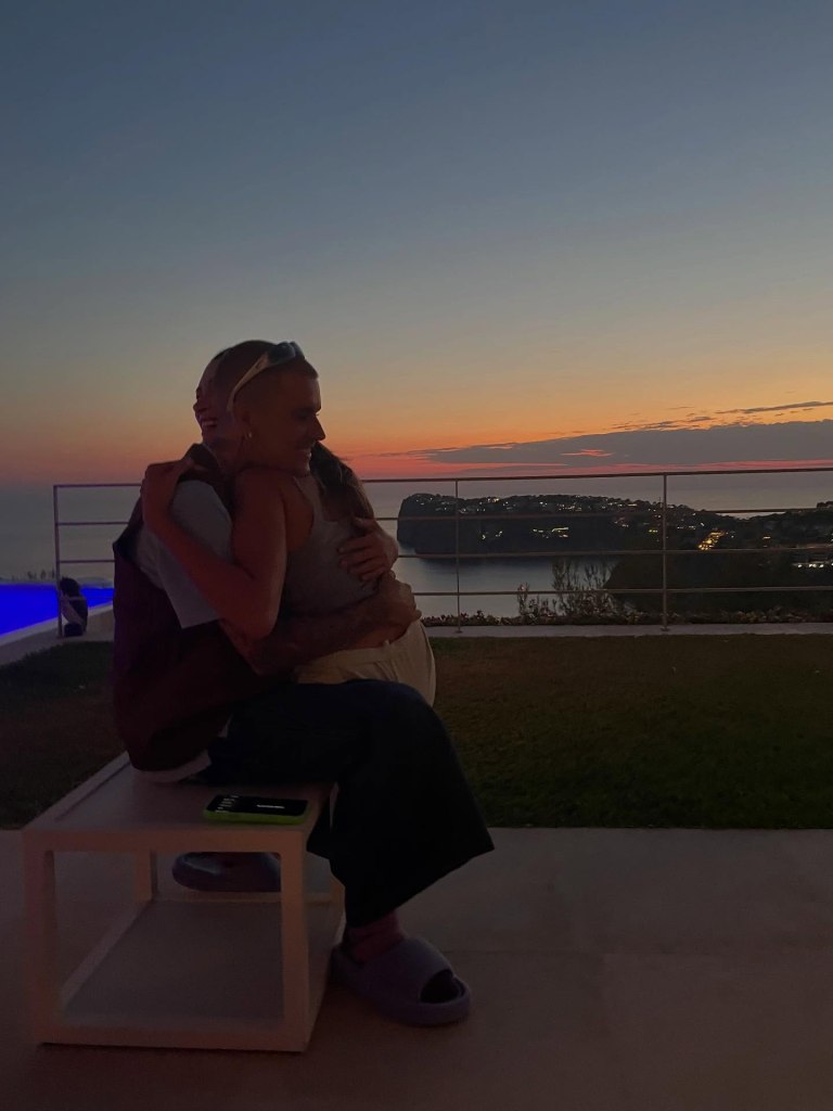 Justin Bieber and Hailey Bieber via Instagram Sunday