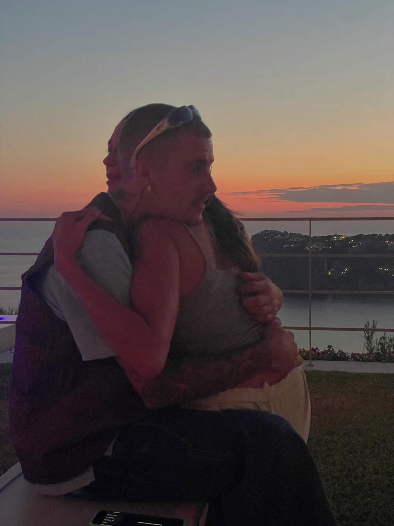 Justin Bieber and Hailey Bieber via Instagram Sunday