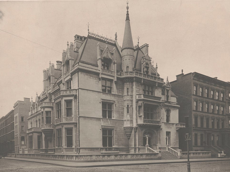 William K. and Alva S. Vanderbilt's mansion at 660 Fifth Avenue in New York City.