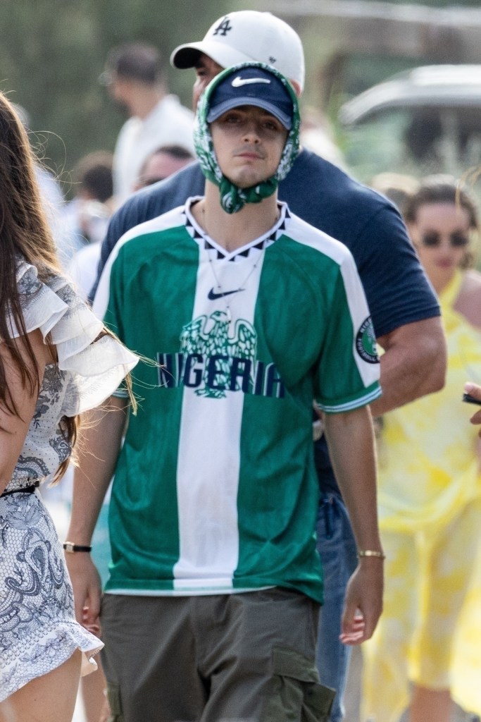 Timothée Chalamet in Saint Tropez Saturday. 