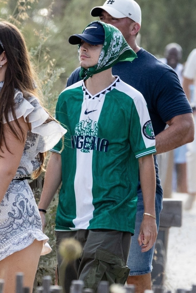 Timothée Chalamet in Saint Tropez Saturday. 