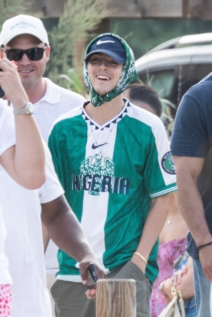 Timothée Chalamet in Saint Tropez Saturday. 