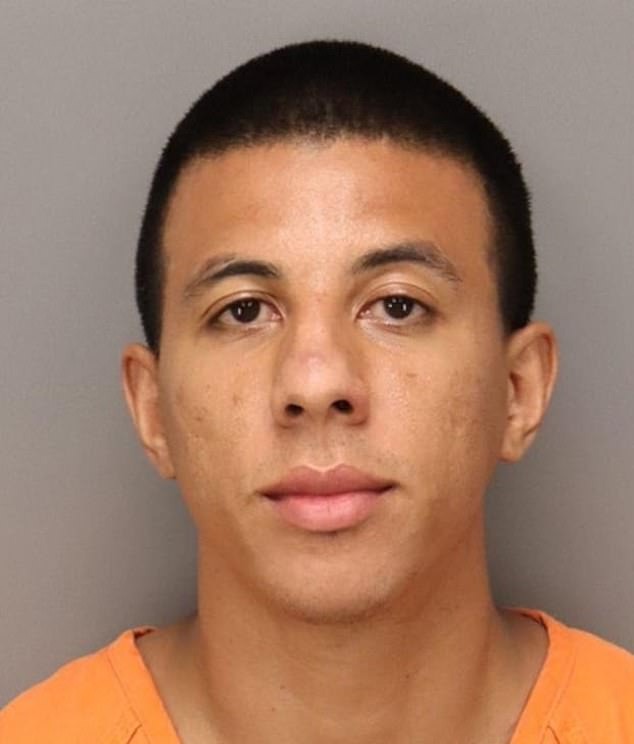 Taj Taylor, 27, was arrested after he claimed that his laptop was a bomb. 