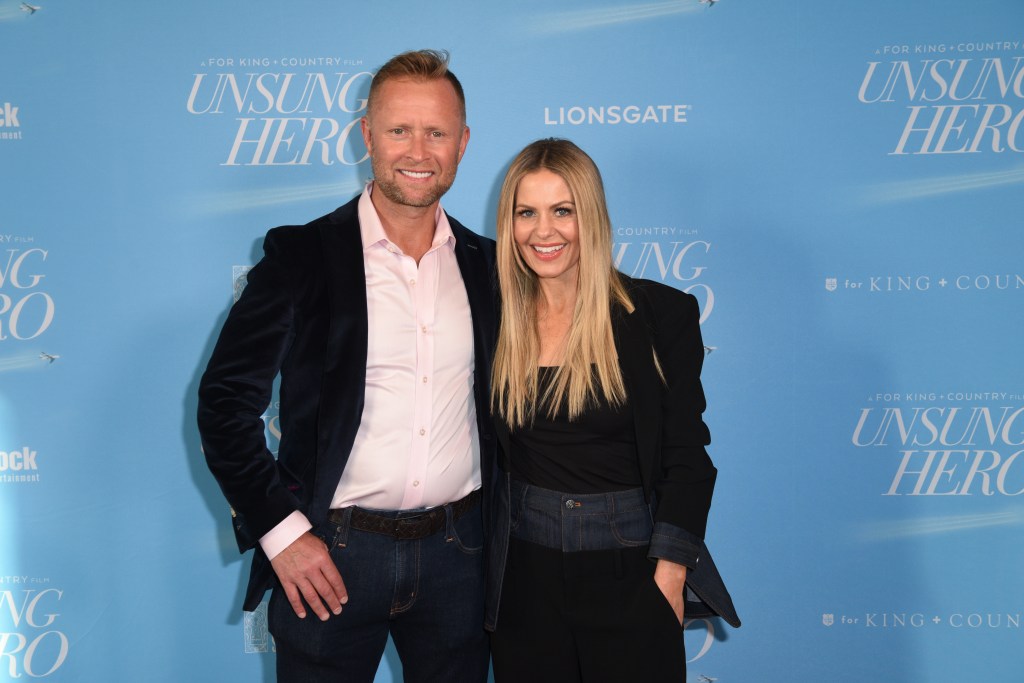 Candace Cameron Bure and Valeri Bure in April 2024