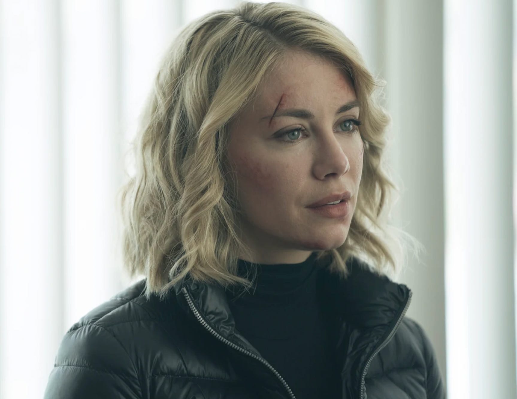 Jennifer Holland as Emilia Harcourt in "Peacemaker."