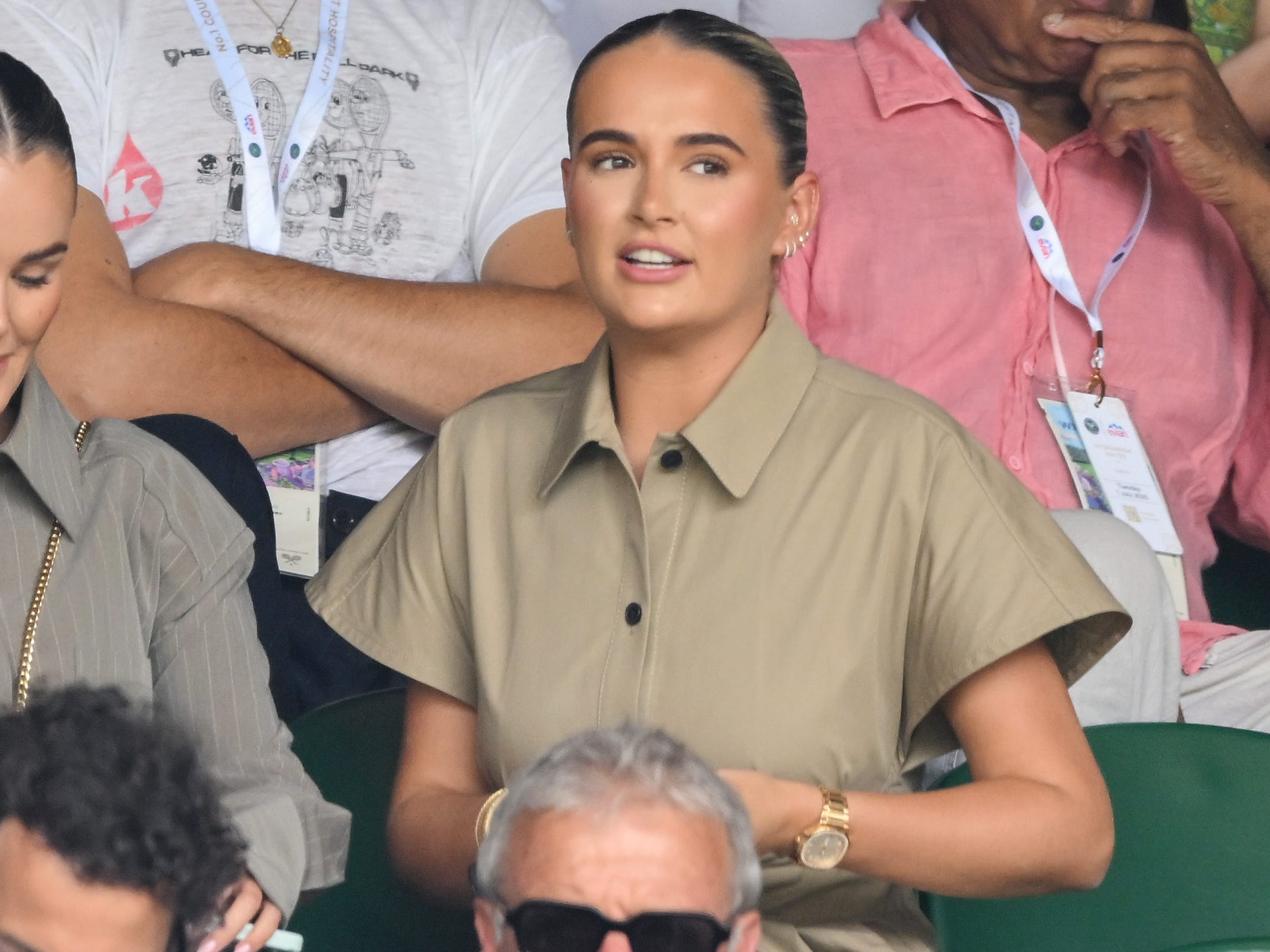 Molly-Mae Hague attends Wimbledon in June 2025.