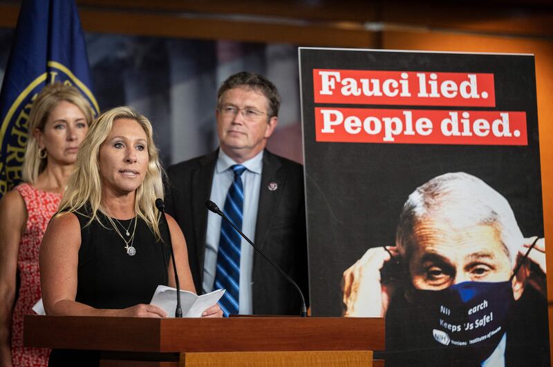 Rep. Marjorie Taylor Greene continues to spread vaccine misinformation.