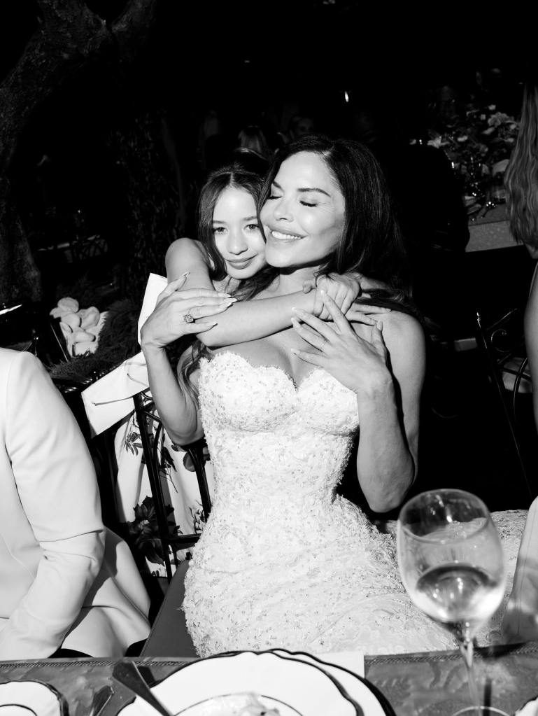 Lauren Sánchez at her wedding in a photo posted by her sister Elena Sánchez Blair. 