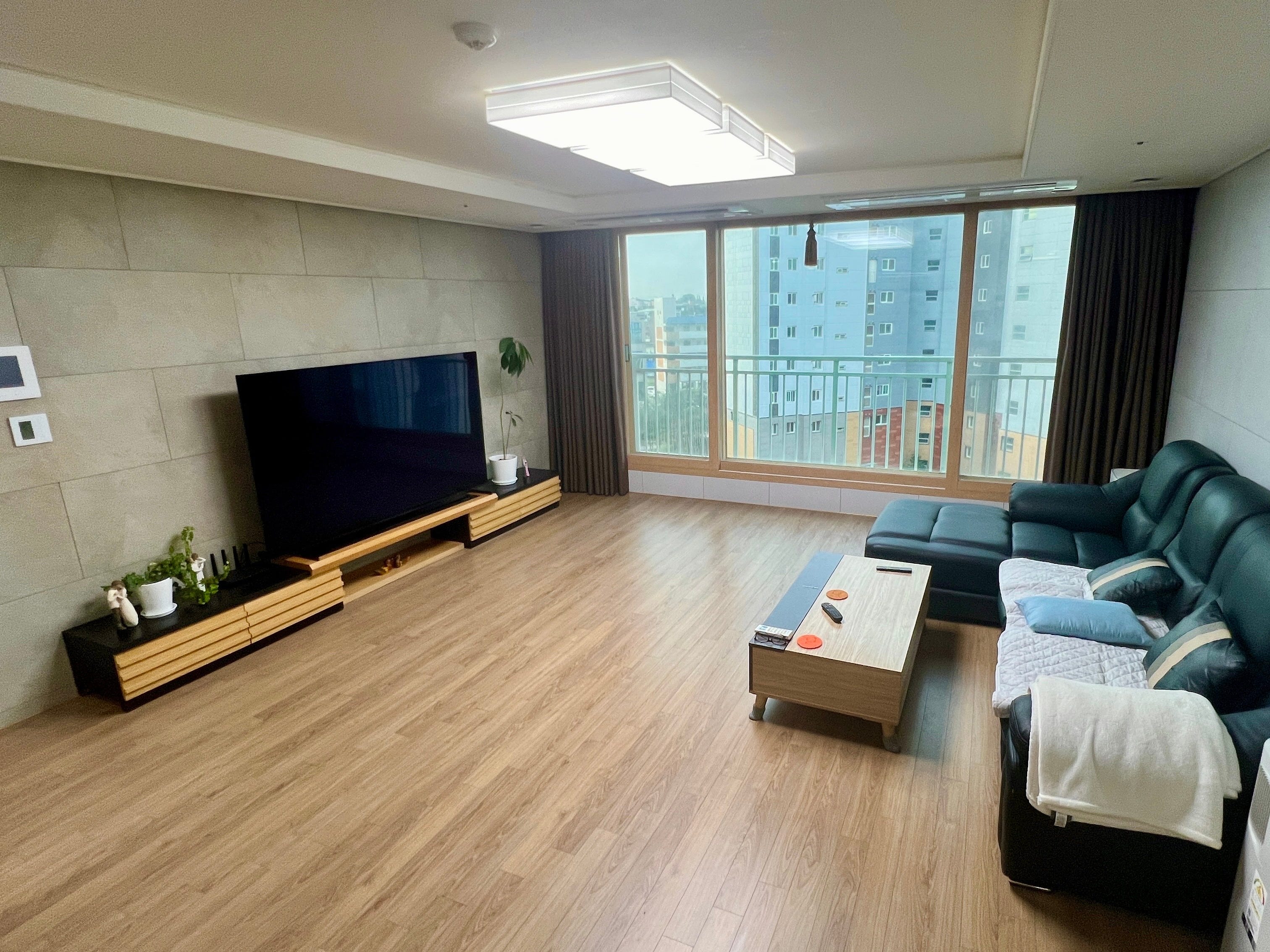The living room.