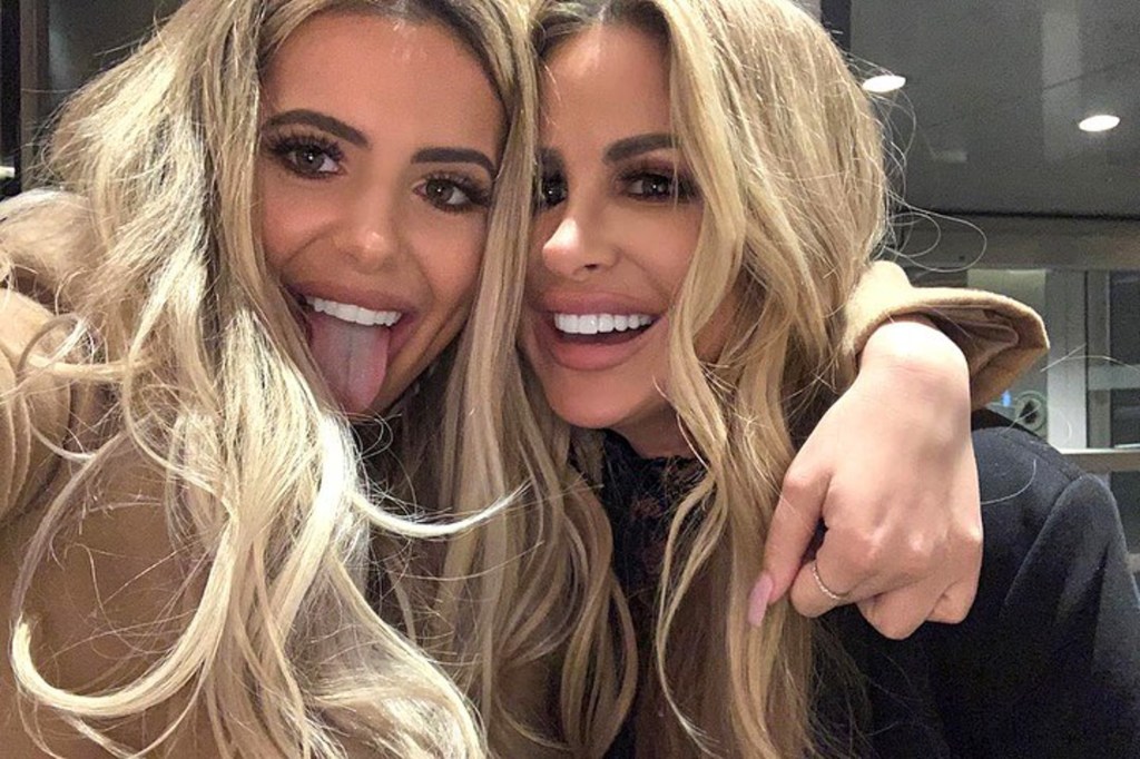 Brielle Biermann with her mother, Kim Zolciak.