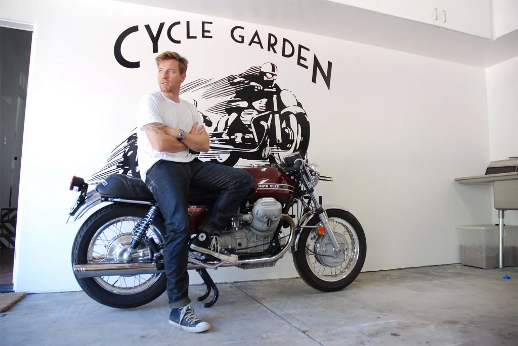 Ewan McGregor selling motorcycle