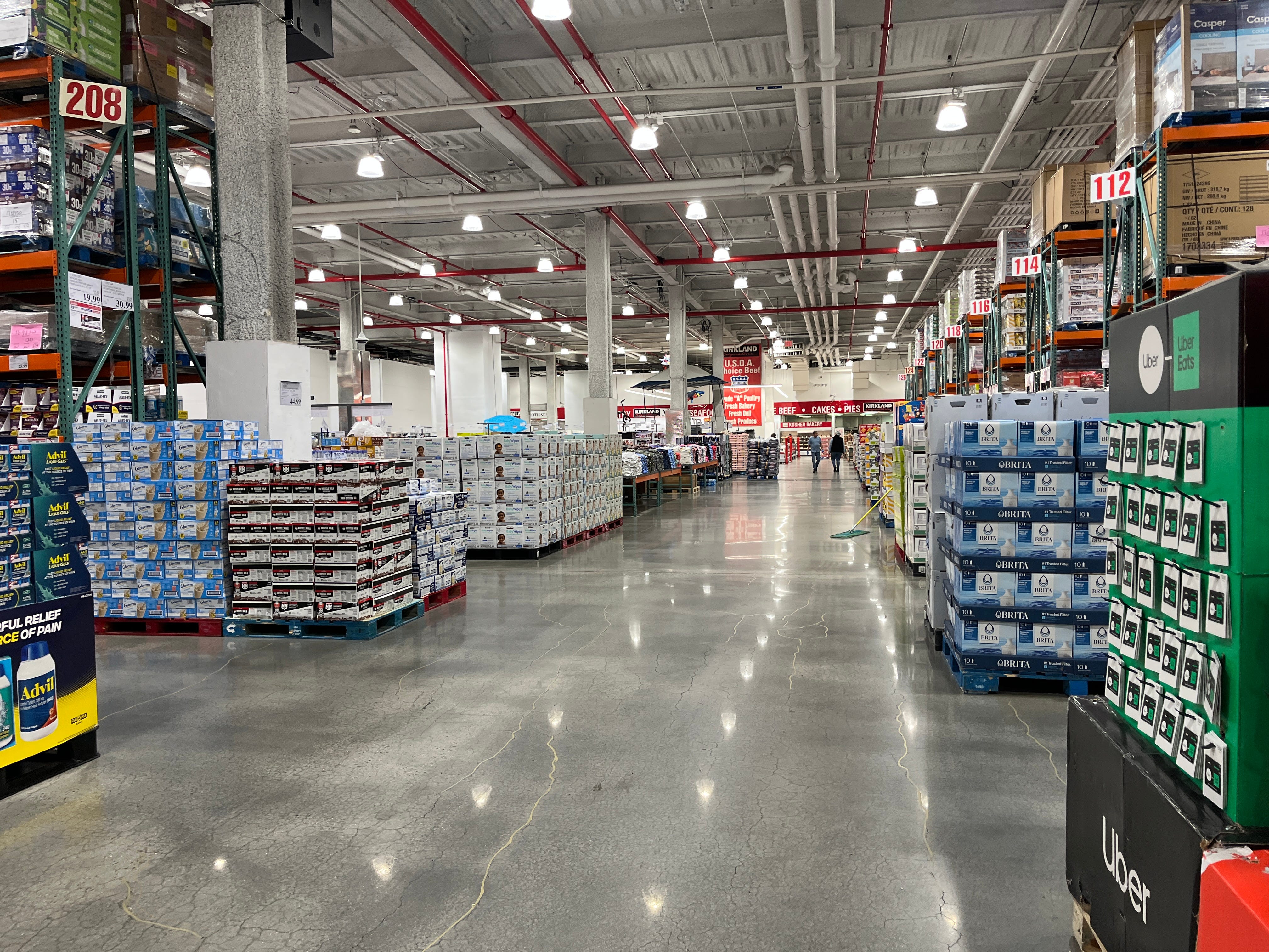 Aisles at Costco.