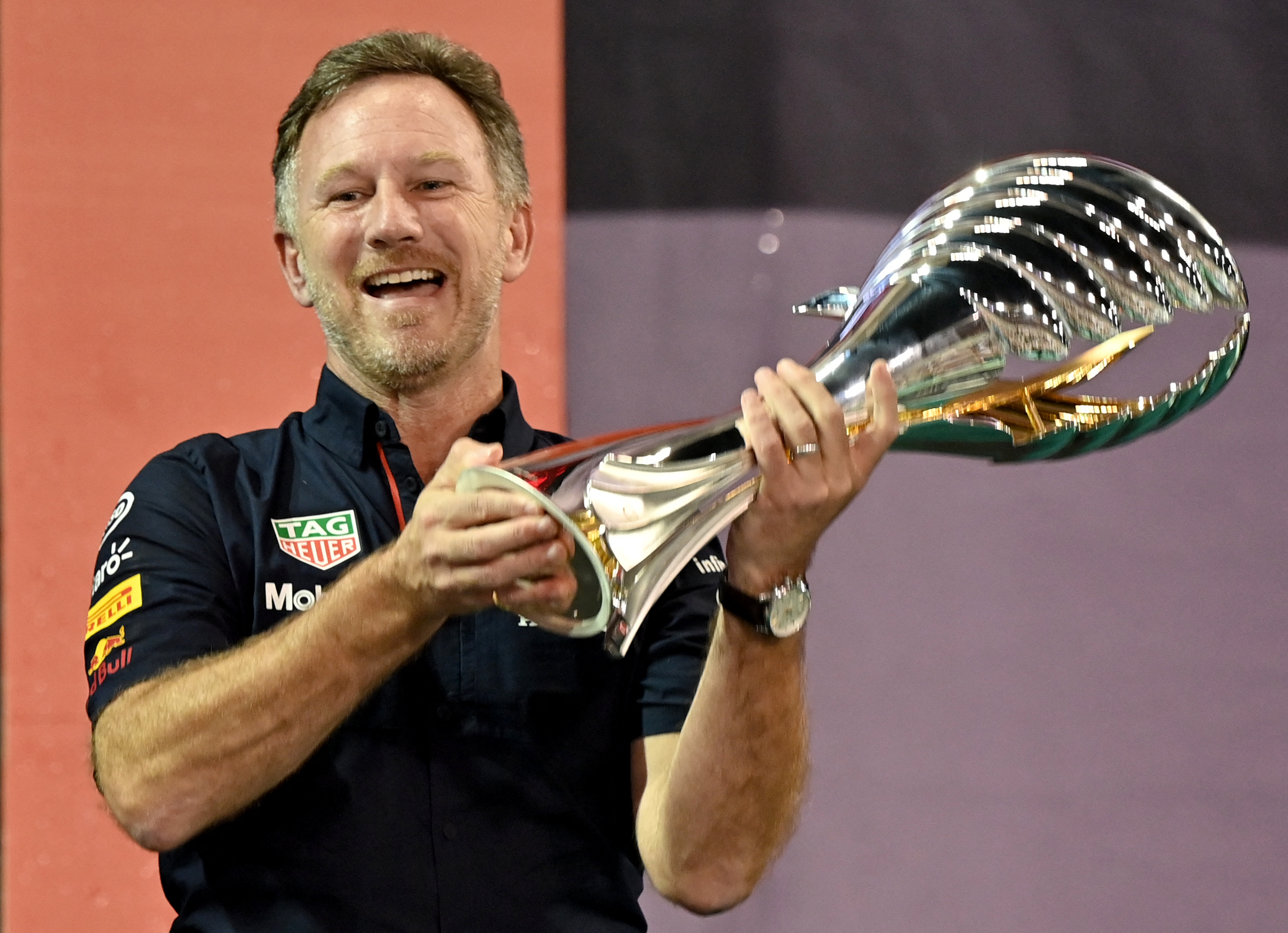 Christian Horner at the Abu Dhabi Formula One Grand Prix in 2021