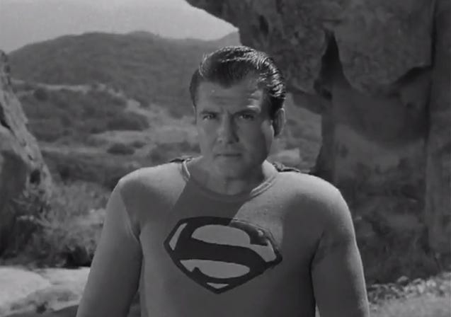 George Reeves as Superman.
