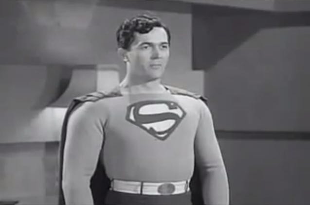 Kirk Alyn as Superman.