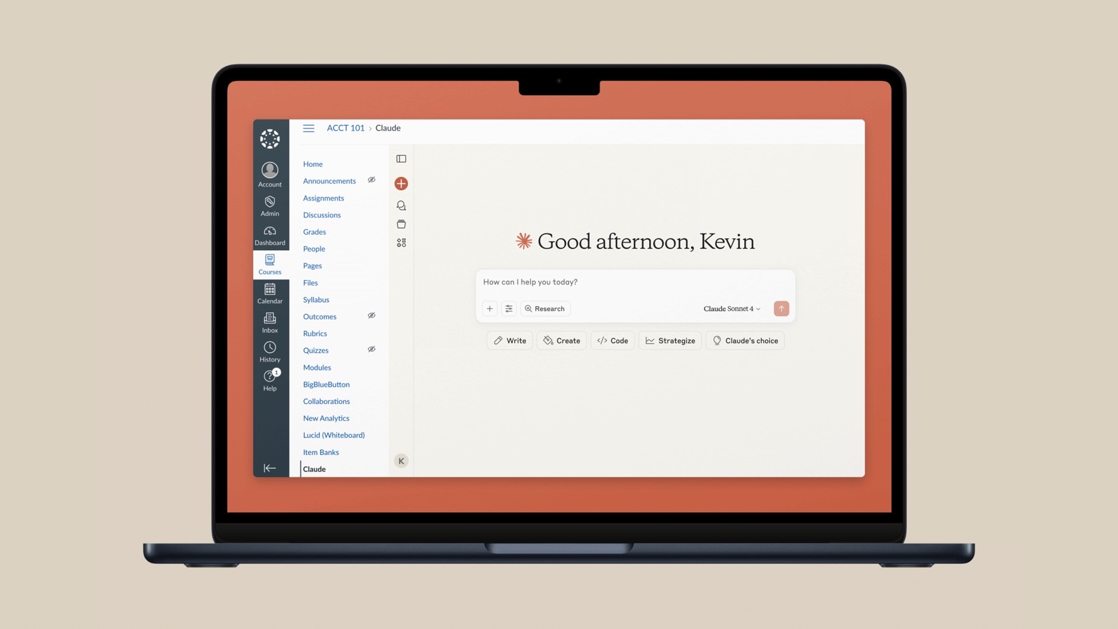 Using Claude for Education with Canvas.