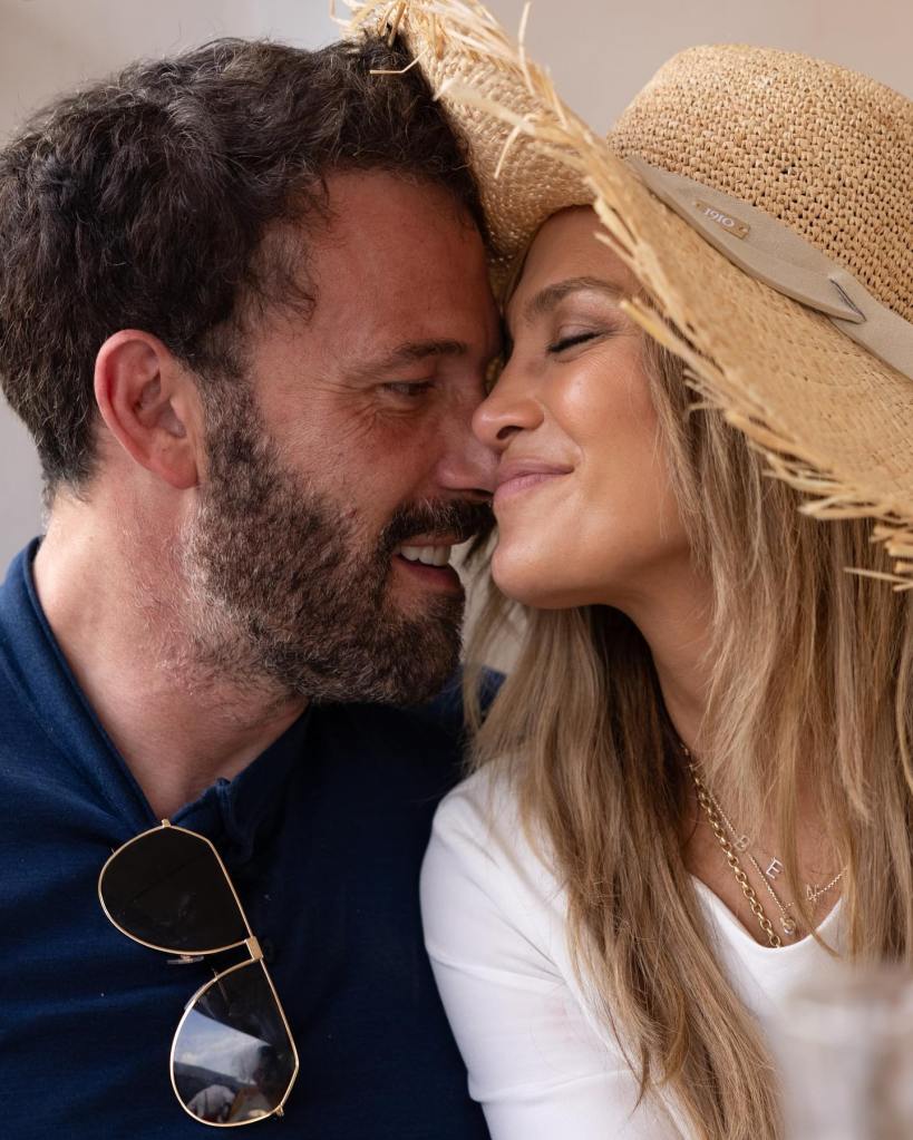 Jennifer Lopez and Ben Affleck via Instagram