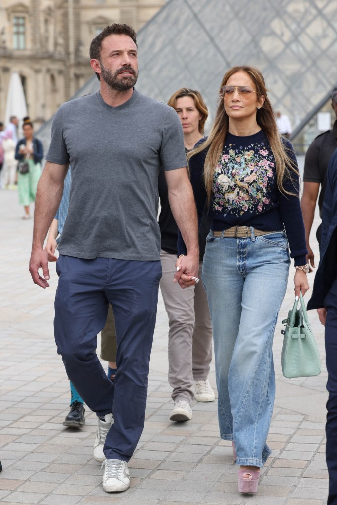 Jennifer Lopez and Ben Affleck in Paris in July 2022