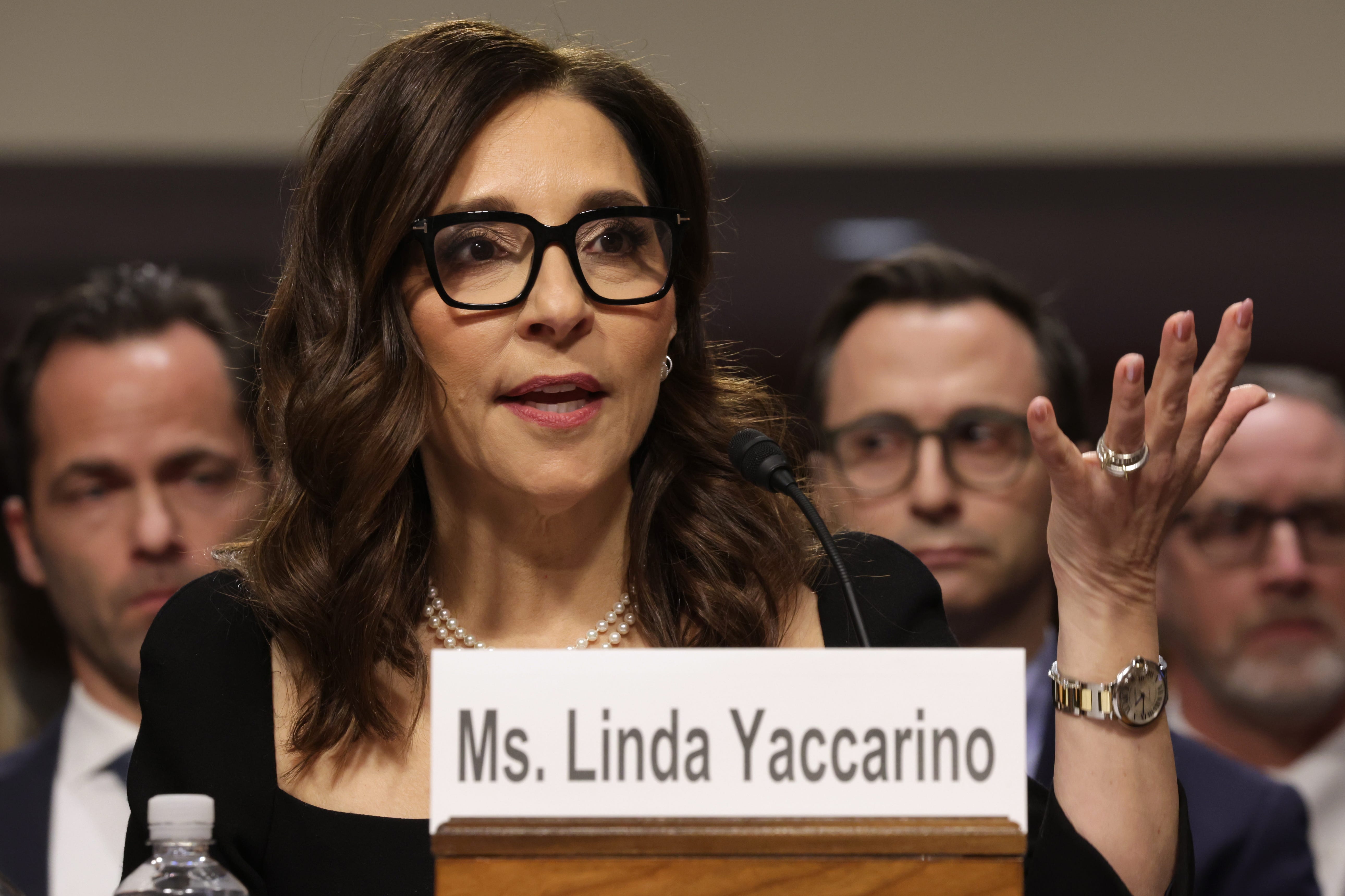 Linda Yaccarino testifying