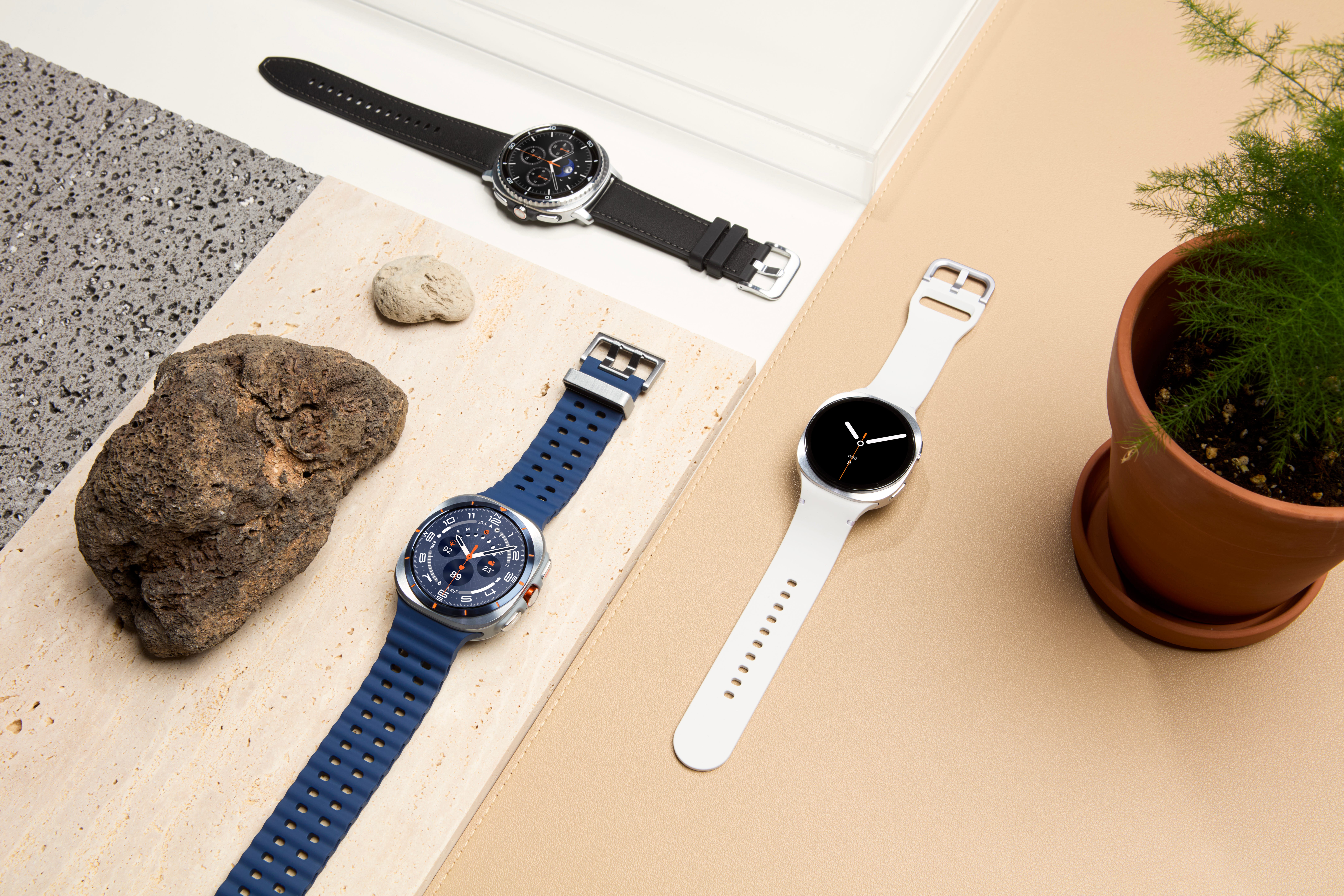 The Samsung Galaxy Watch8 series is pictured.