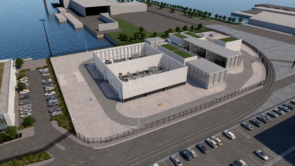 A rendering of a Empire Wind 1 Sunset Park Onshore Substation.