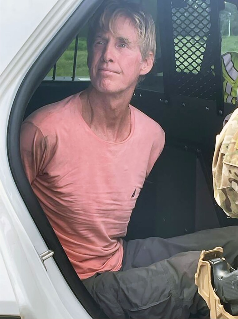 Ryan Routh in police custody.