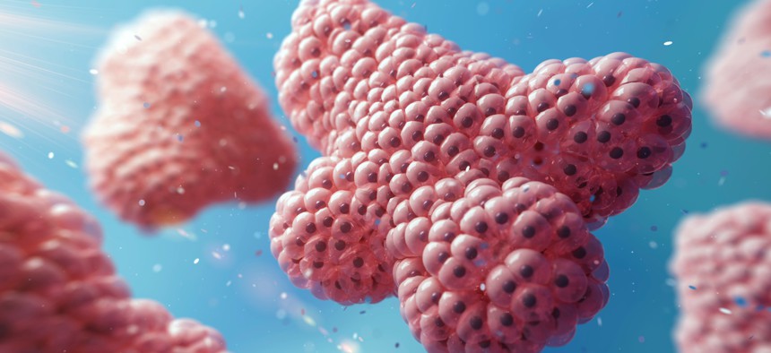 Stock illustration of lab-grown tissue