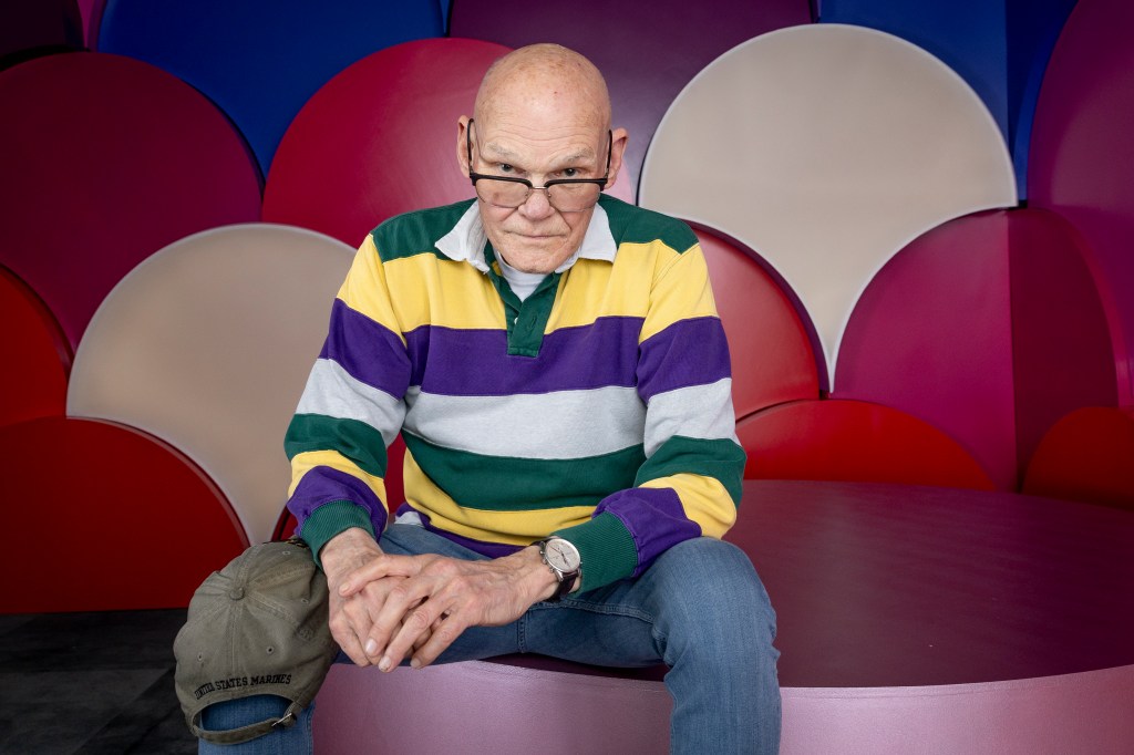Portrait of James Carville at the SCAD Savannah Film Festival.