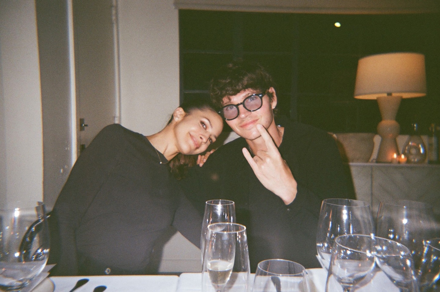 Kenya Kinski Jones and actor Will Peltz.