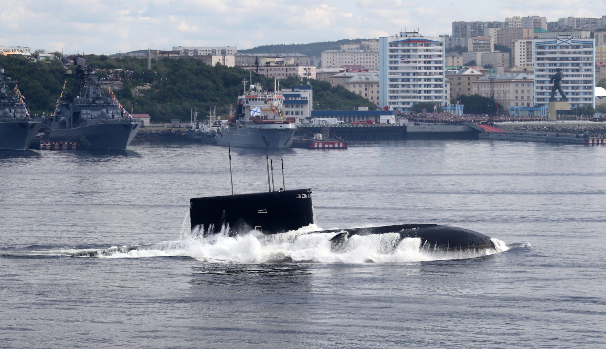 Russia navy Kilo-class submarine Severomorsk Murmansk Kola