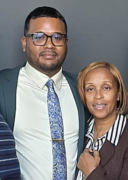 Photo of Emilio Andino and Quathisha Epps.