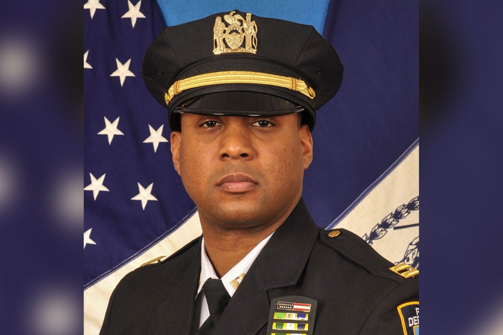 Portrait of Terrell Anderson, commanding officer of Brooklyn's 73rd precinct.