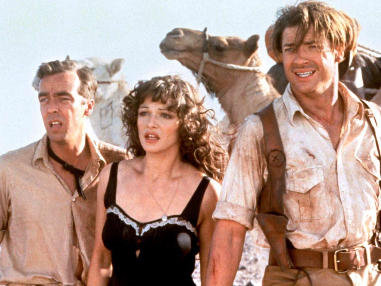 a still of jonathan, evie, and rick from the mummy