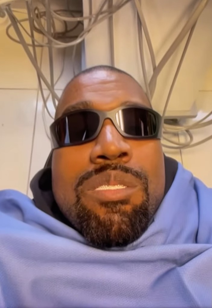 Kanye West in February 2025 Super Bowl ad