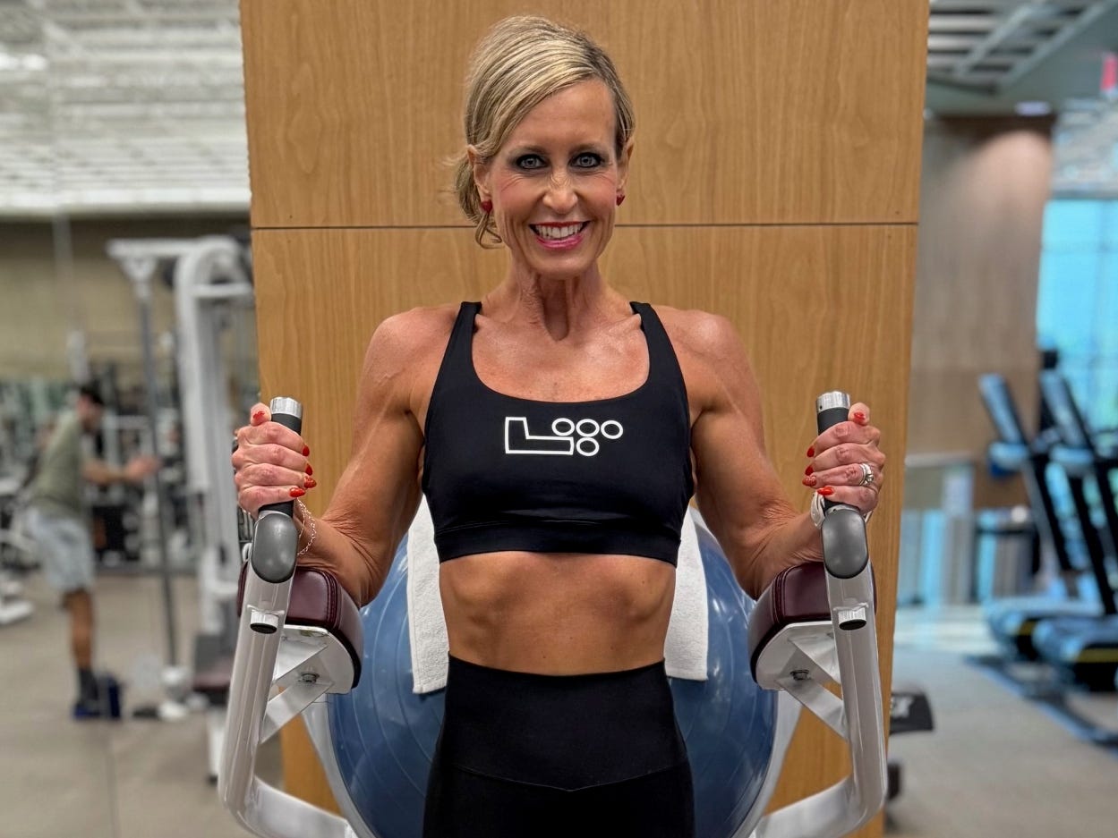 Natalie Bushaw working out at Life Time.