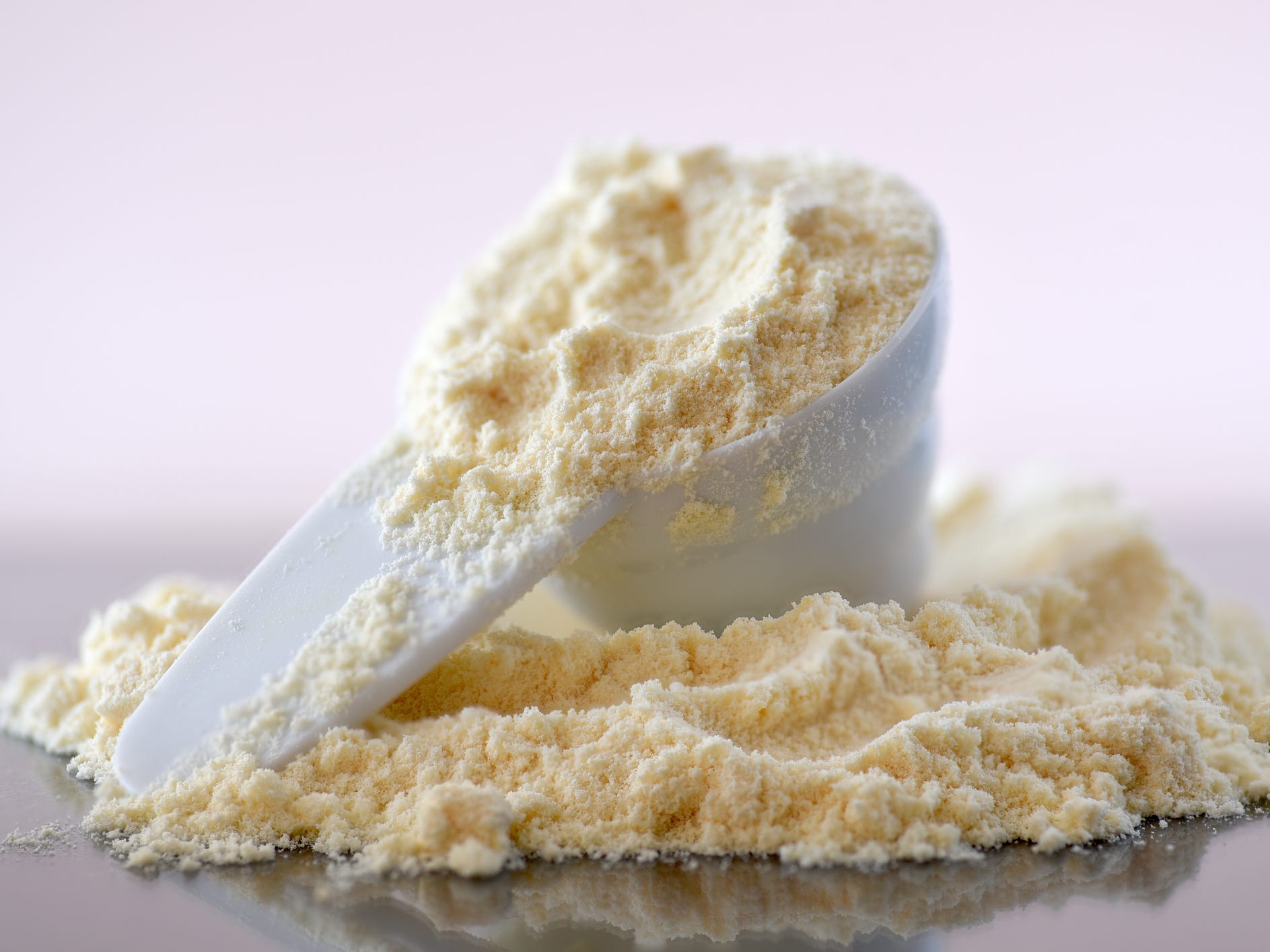A scoop of colostrum