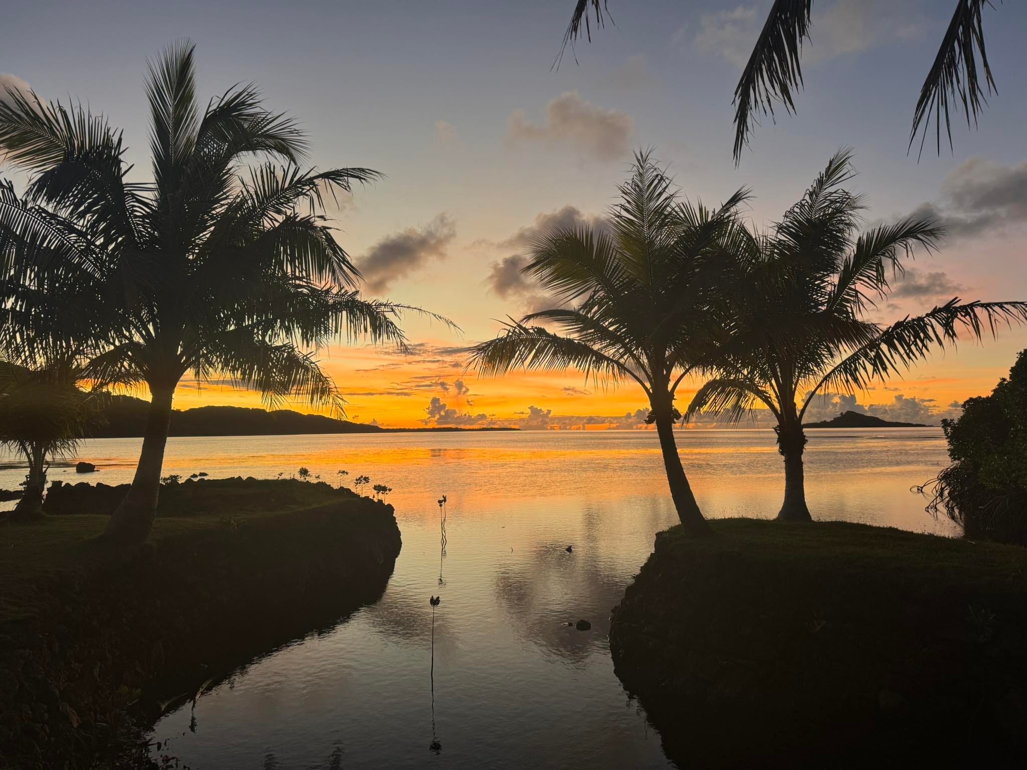 The sunset in Pohnpei.
