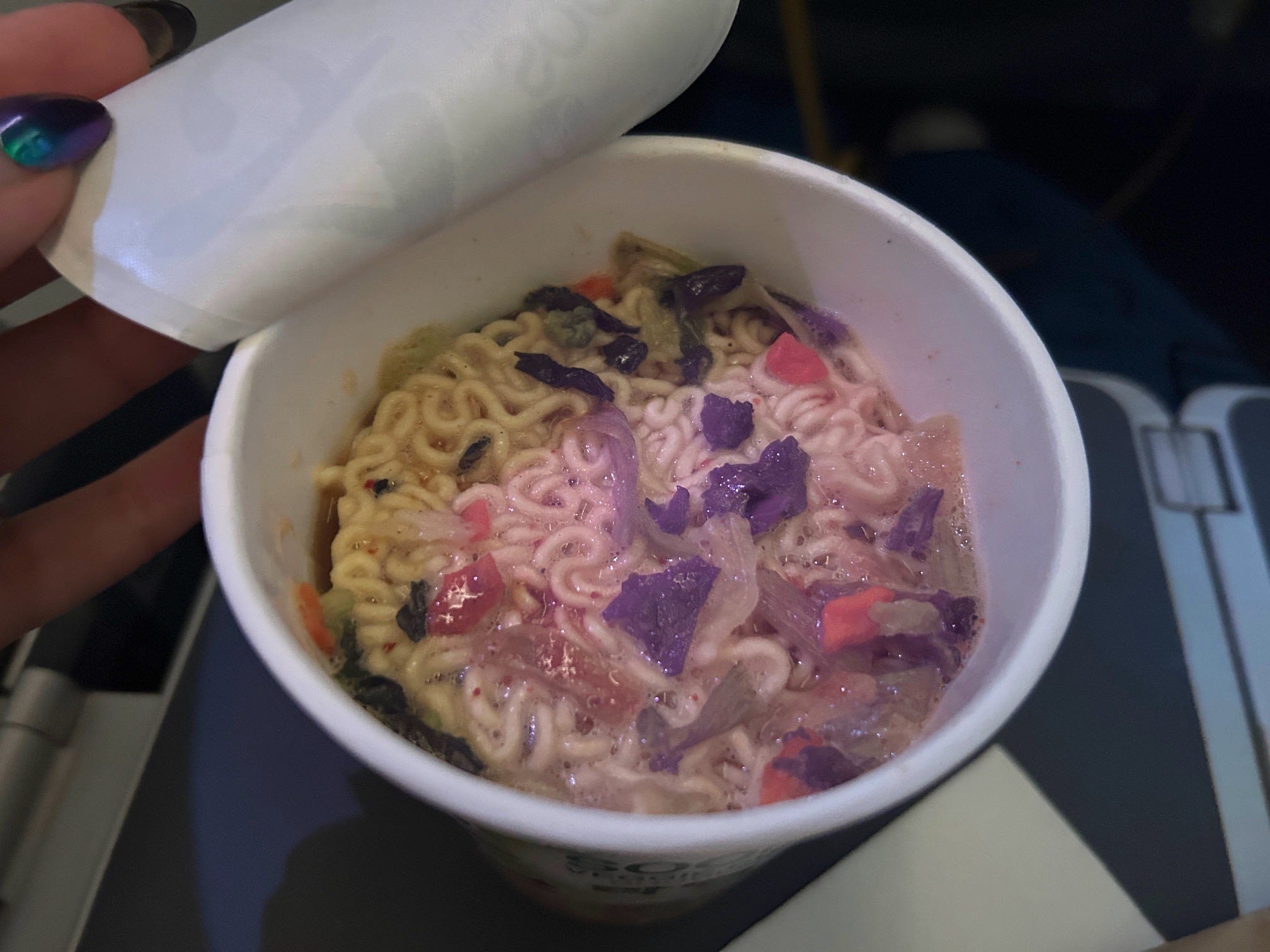 $6 instant soup on Norse Atlantic Airways premium economy flight
