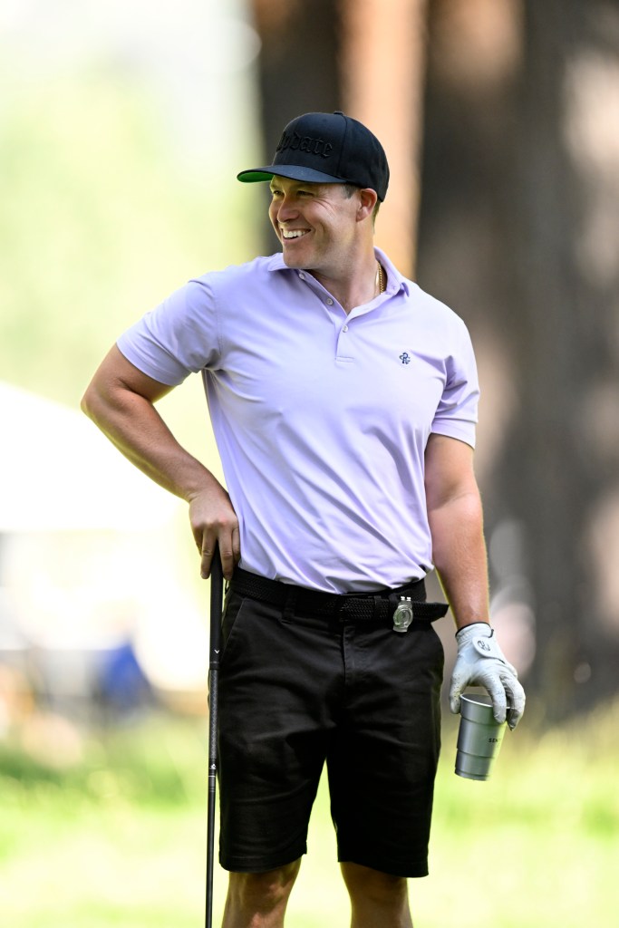 Colin Jost golfing in Nevada on Thursday